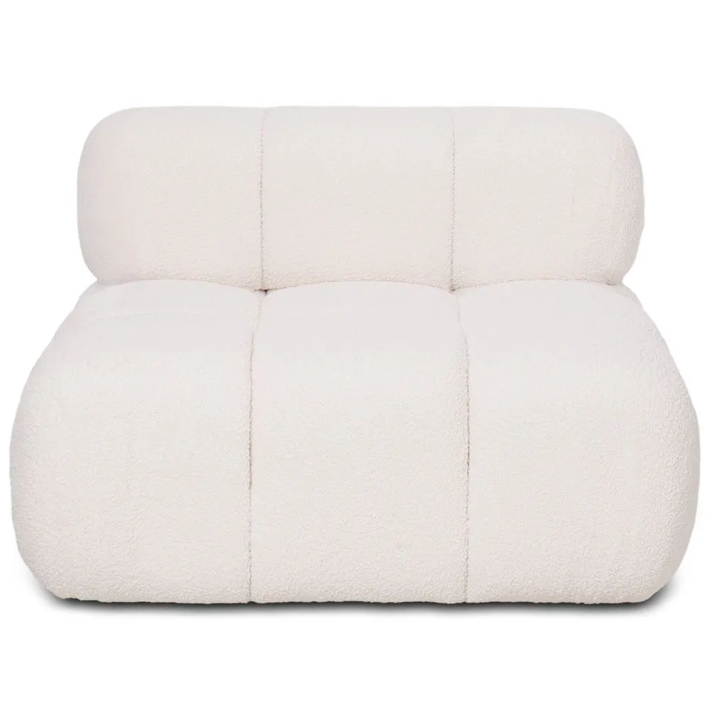 Armchair Upholstered In Bouclé Fabric - Compatible With Bianca Modular Sofa image 8