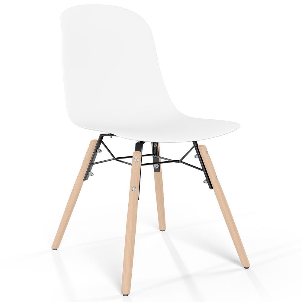 Dining chair with natural wood legs – Modern style and functionality - Broly image 8