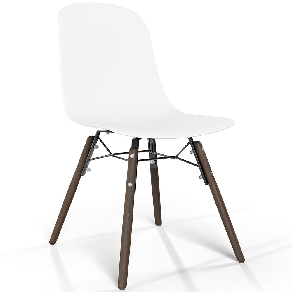 Dining chair with dark wood legs – Modern style and functionality - Broly image 8