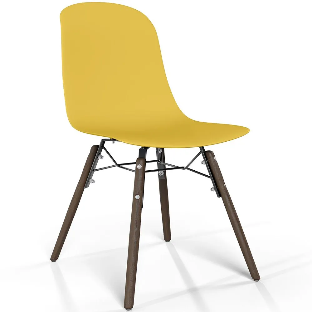Dining chair with dark wood legs – Modern style and functionality - Broly image 8