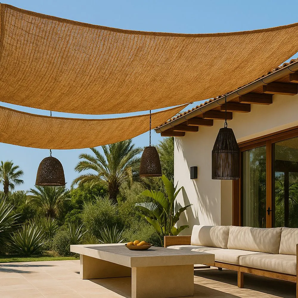 Coconut fiber awning 10x1M - 100 % Natural shade sail image 8