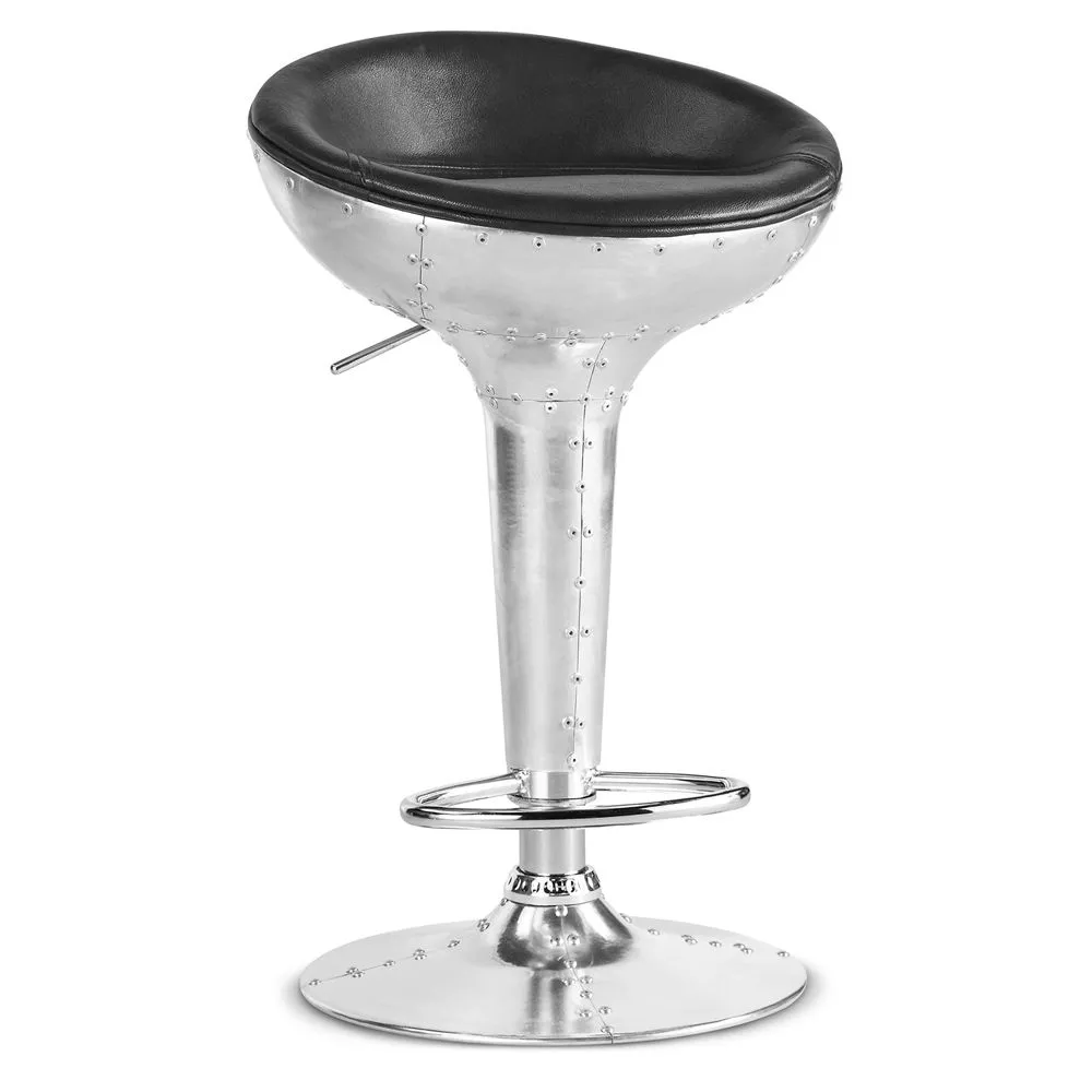 Round Metal Stool - Aviator Style - 70cm - Aviator image 8