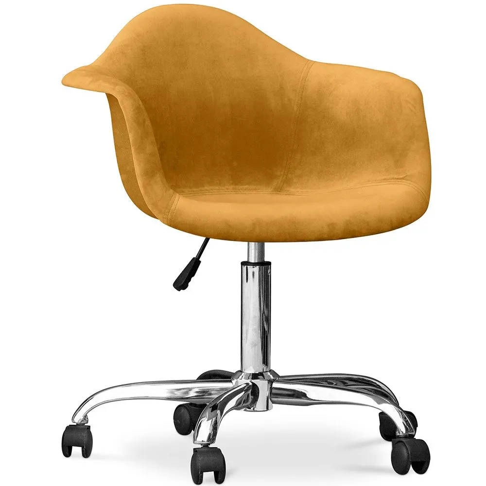 Office Chair with Armrests - Swivel Desk Chair with Castors - Grev image 8