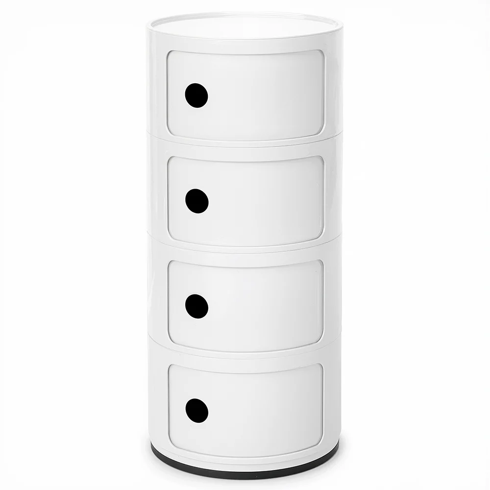 Plastic Storage Chest - 4 Drawers - Modern Glossy Organizer - New Caracas 4 image 8