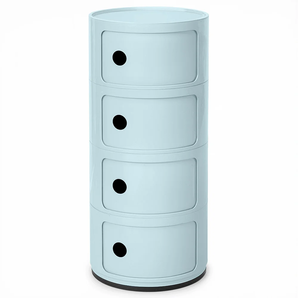 Plastic Storage Chest - 4 Drawers - Modern Glossy Organizer - New Caracas 4 image 8