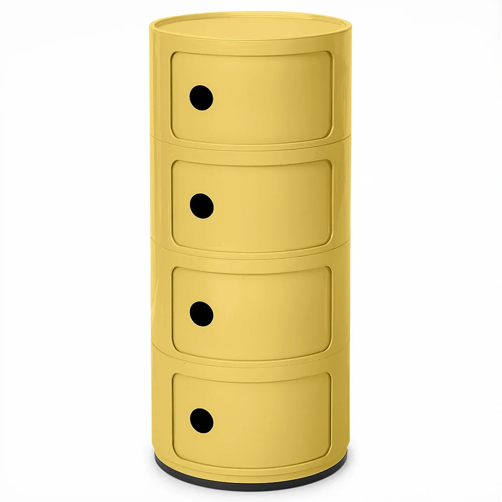 Plastic Storage Chest - 4 Drawers - Modern Glossy Organizer - New Caracas 4 image 8