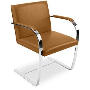 Office Chair with Armrests - Desk Chair Upholstered in Leather - Brama image 8