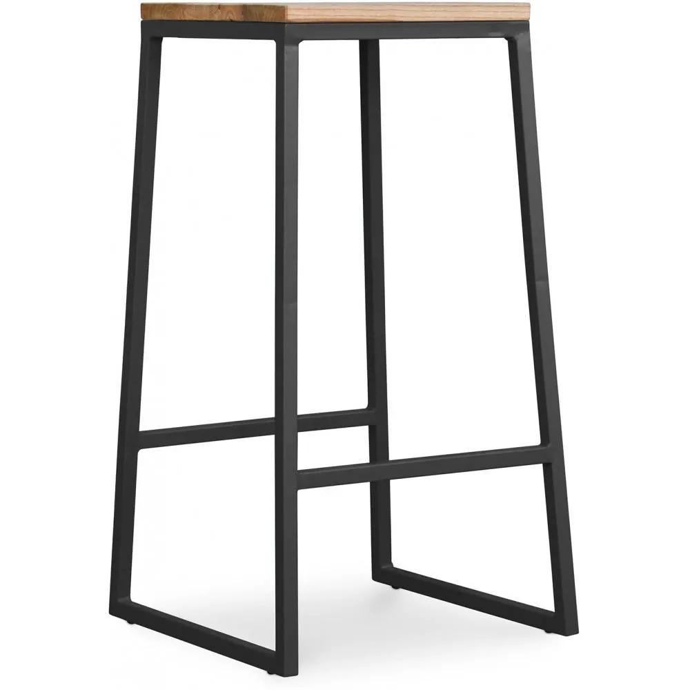 Industrial Design Stool - Wood & Metal - 76cm - Big Boy image 8