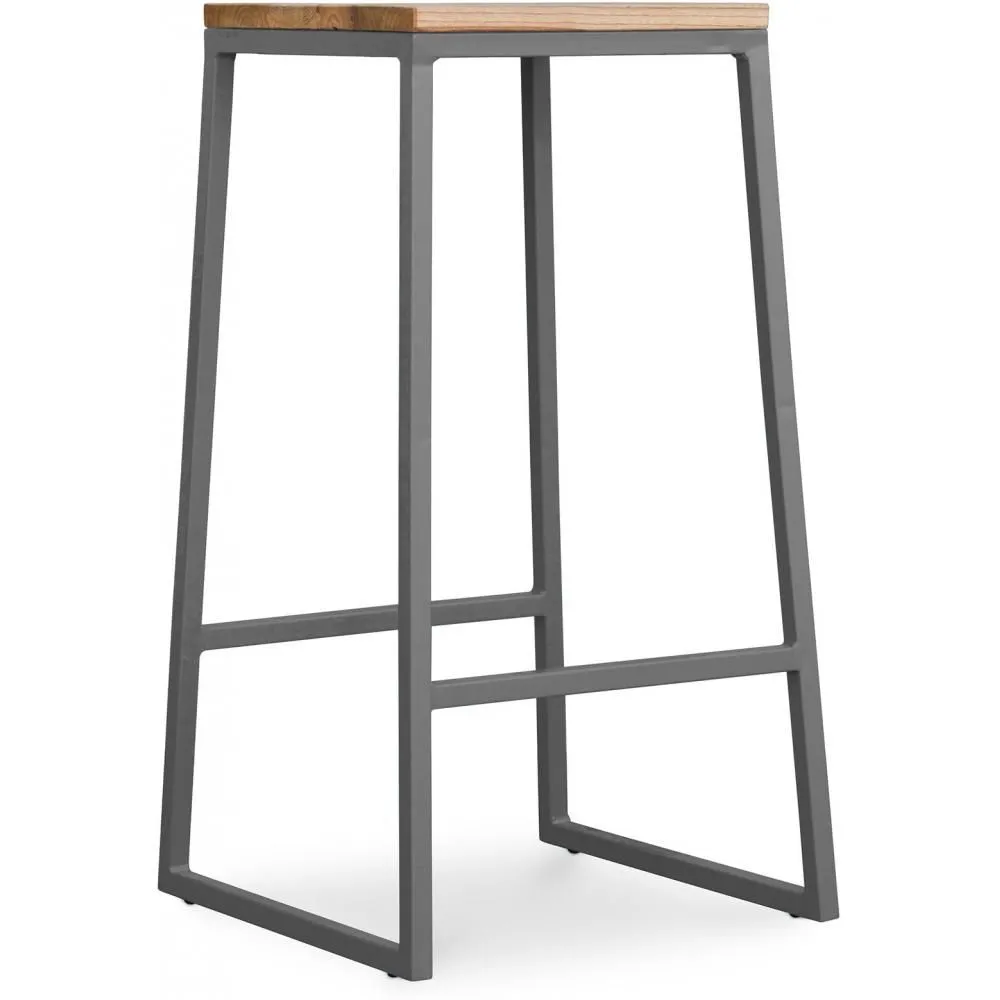 Industrial Design Stool - Wood & Metal - 76cm - Big Boy image 8