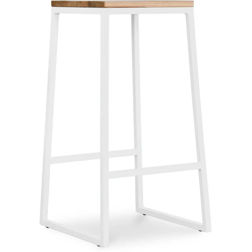 Industrial Design Stool - Wood & Metal - 76cm - Big Boy image 8
