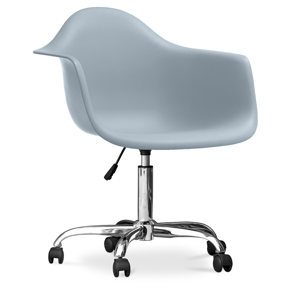  Buy Office Chair with Armrests - Desk Chair with Castors - Weston Light grey 14498 - in the EU