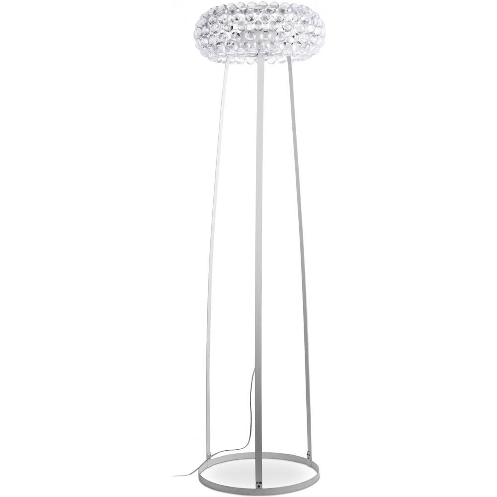  Buy Floor Lamp - Living Room Lamp with Crystal Buttons - Savoni Transparent 53532 - in the EU