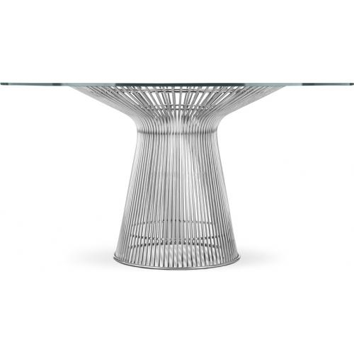  Buy Round Dining Table - Glass and Metal - Barrel Steel 16326 - in the EU