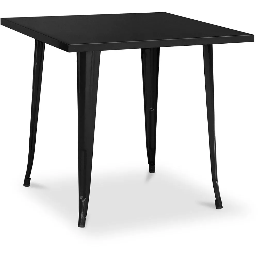 Square Industrial Design Dining Table - Stylix image 8