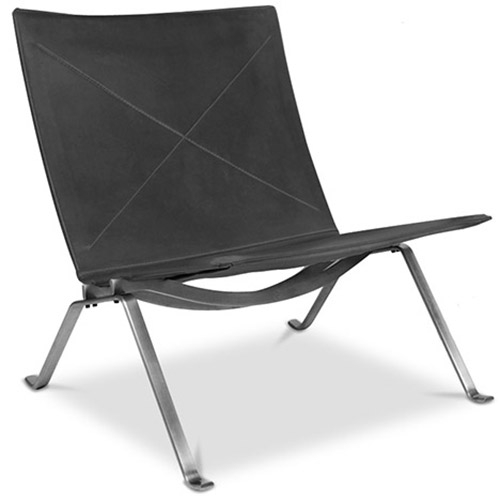  Buy Lounge Chair - Design Chair - Leather - Buyo Black 16827 - in the EU