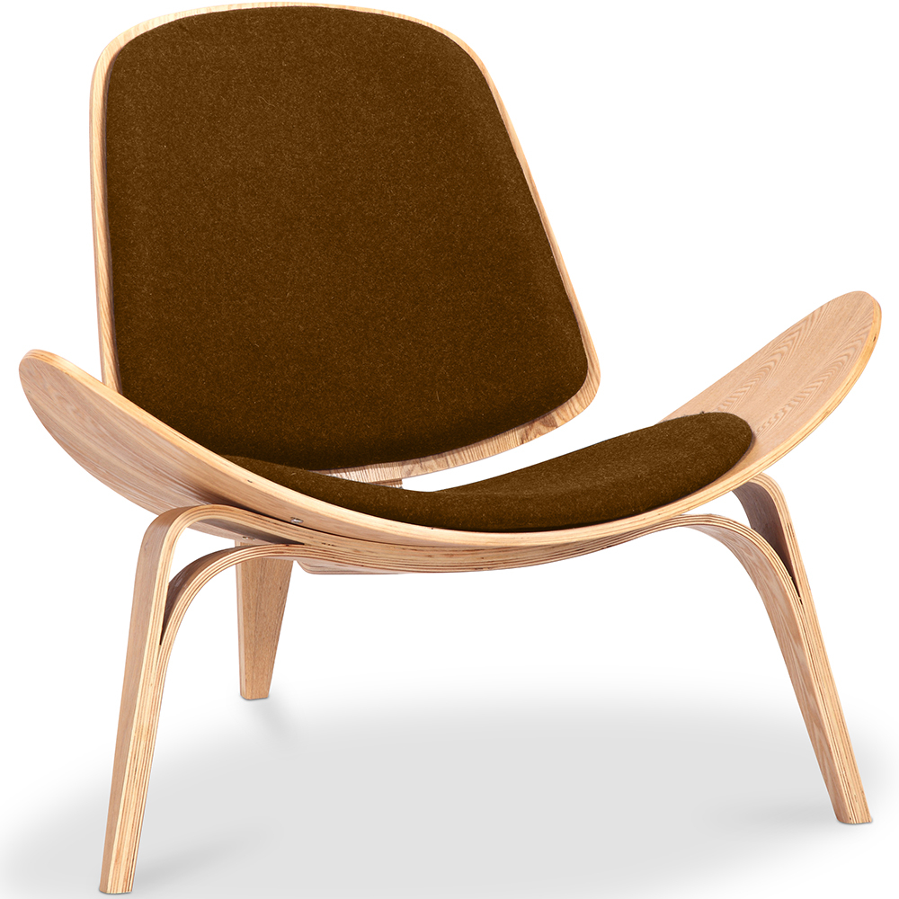  Buy Designer armchair - Scandinavian armchair - Fabric upholstery - Lucy Brown 99916773 - in the EU