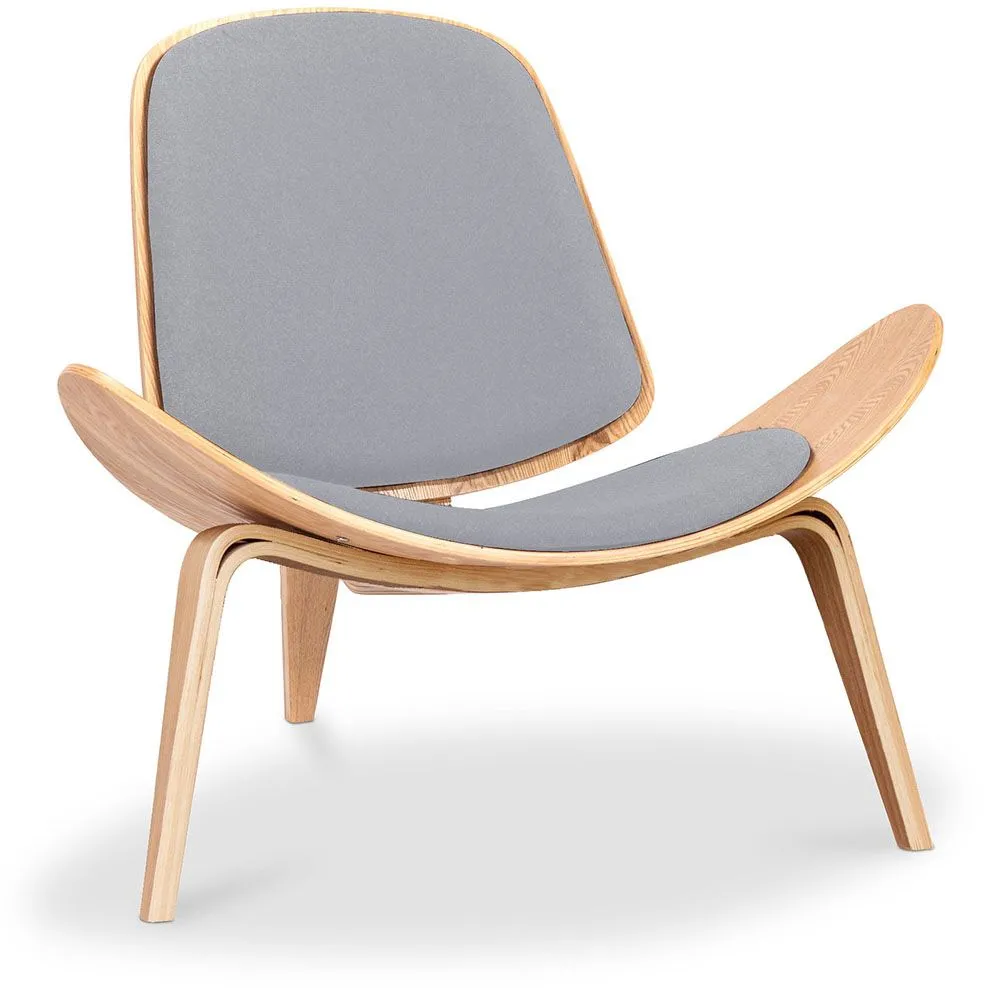 Designer armchair - Scandinavian armchair - Fabric upholstery - Lucy image 8