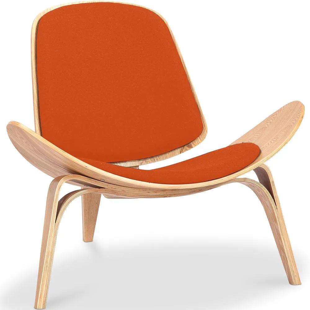 Designer armchair - Scandinavian armchair - Fabric upholstery - Lucy image 8
