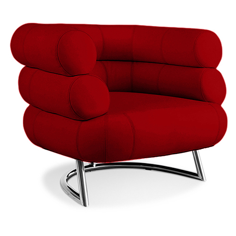  Buy Designer armchair - Faux leather upholstery - Bivendun Red 16500 - in the EU