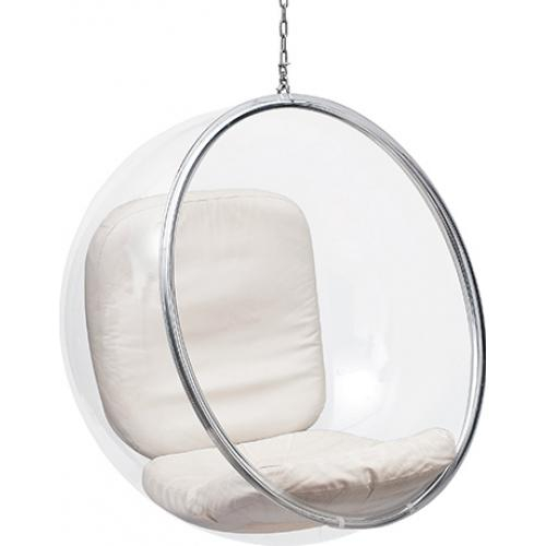  Buy Designer hanging armchair - Faux leather upholstery - Popi Ivory 13199 - in the EU