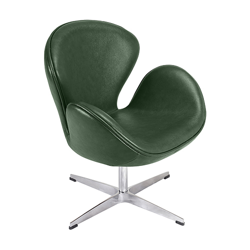  Buy Armchair with Armrests - Upholstered in Faux Leather - Svin Green 13663 - in the EU