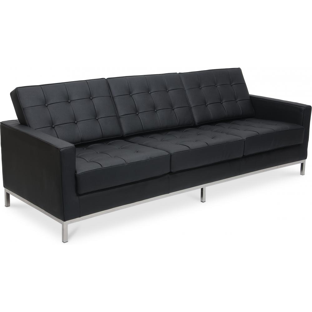  Buy Design Sofa - (3 seats) - Premium Leather Black 13247 - in the EU