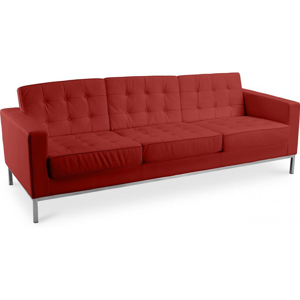  Buy Leather Upholstered Sofa - 3 Seater - Konel Cognac 13247 - in the EU