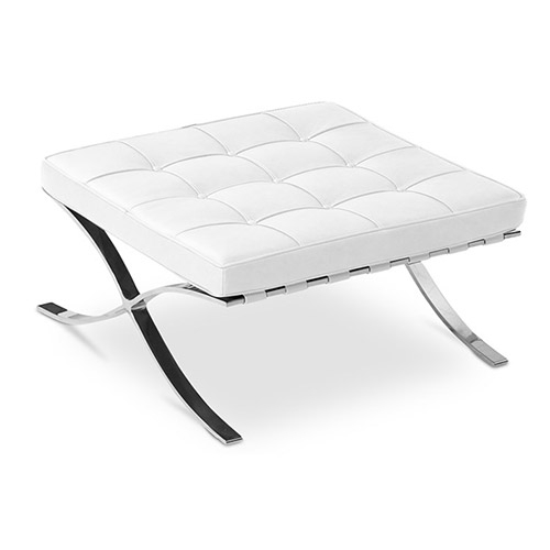  Buy Upholstered Ottoman - Town White 58376 - in the EU