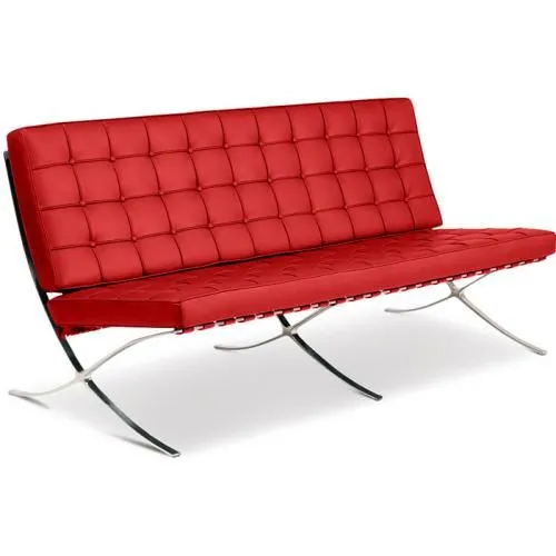 Leather Upholstered Sofa - 3 Seater - Town image 8