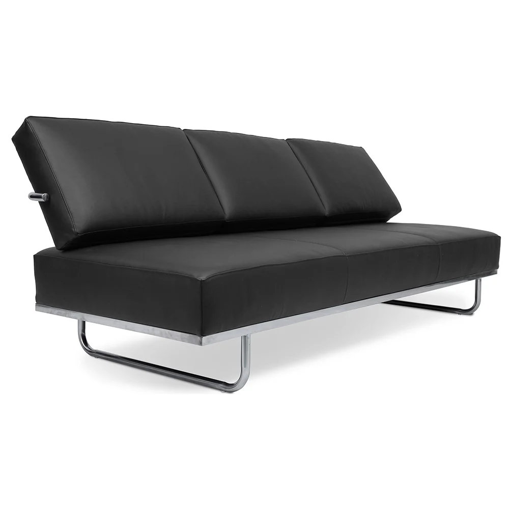 Leather Upholstered Sofa Bed - 3 Seater - Kart image 8