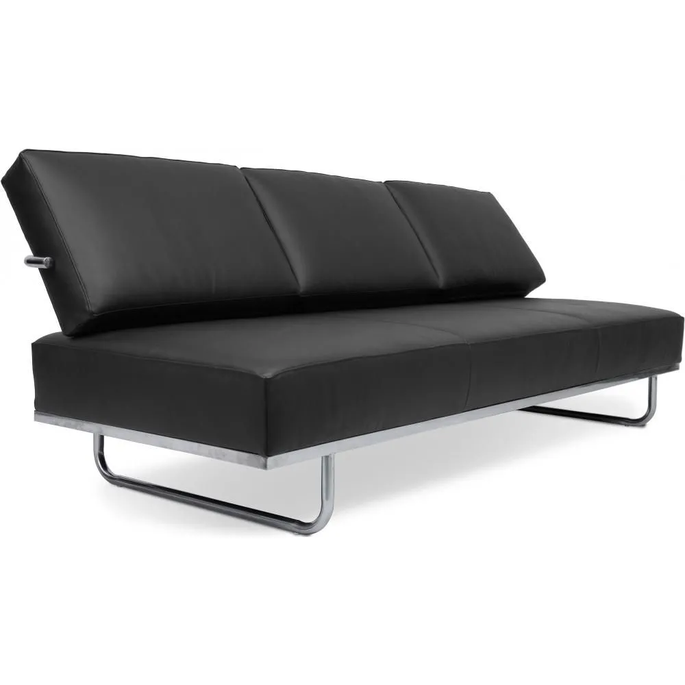 Leather Upholstered Sofa Bed - 3 Seater - Kart image 8