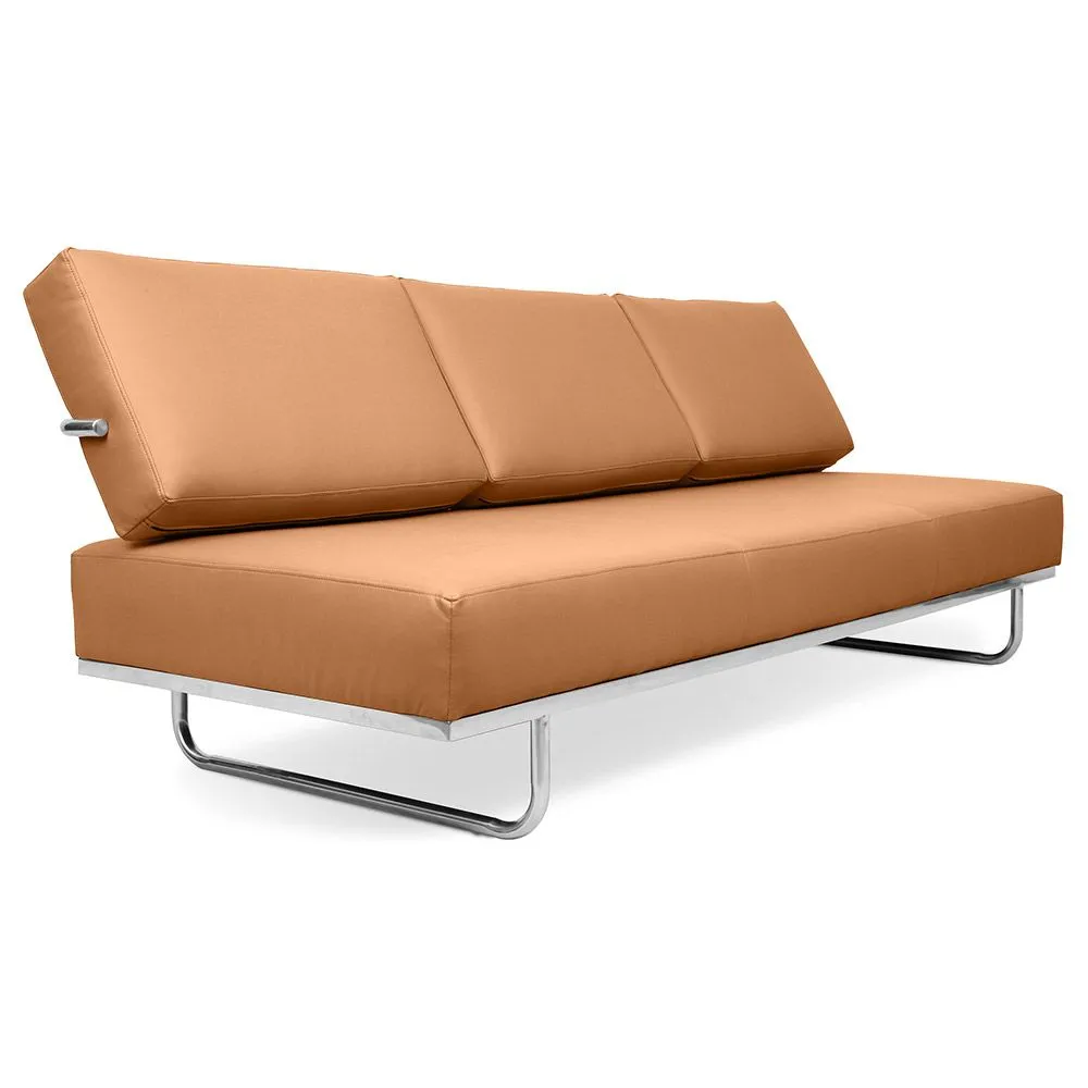 Leather Upholstered Sofa Bed - 3 Seater - Kart image 8