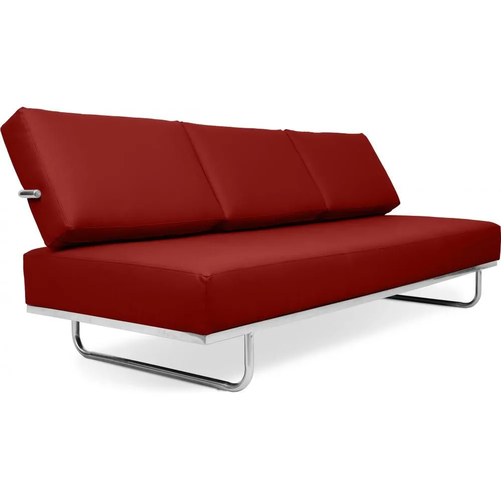 Leather Upholstered Sofa Bed - 3 Seater - Kart image 8