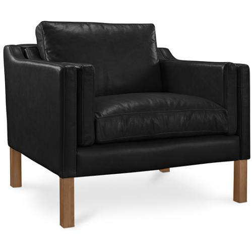  Buy Mattathais Design Living room Armchair  - Premium Leather Black 15447 - in the EU