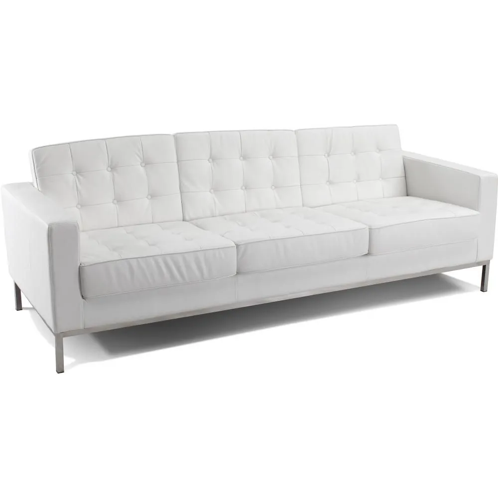 Polyurethane Leather Upholstered Sofa - 3 Seater - Konel image 8
