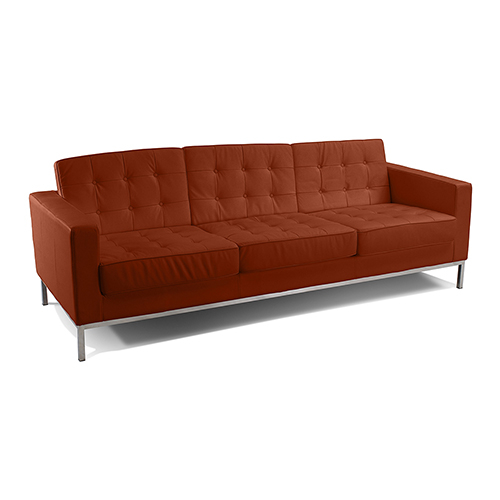 Buy Polyurethane Leather Upholstered Sofa - 3 Seater - Konel Brown 13246 - in the EU