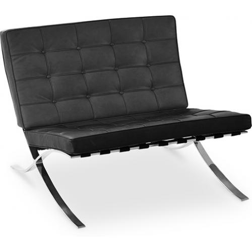  Buy Design Armchair - Upholstered in Leather - Town Black 58261 - in the EU