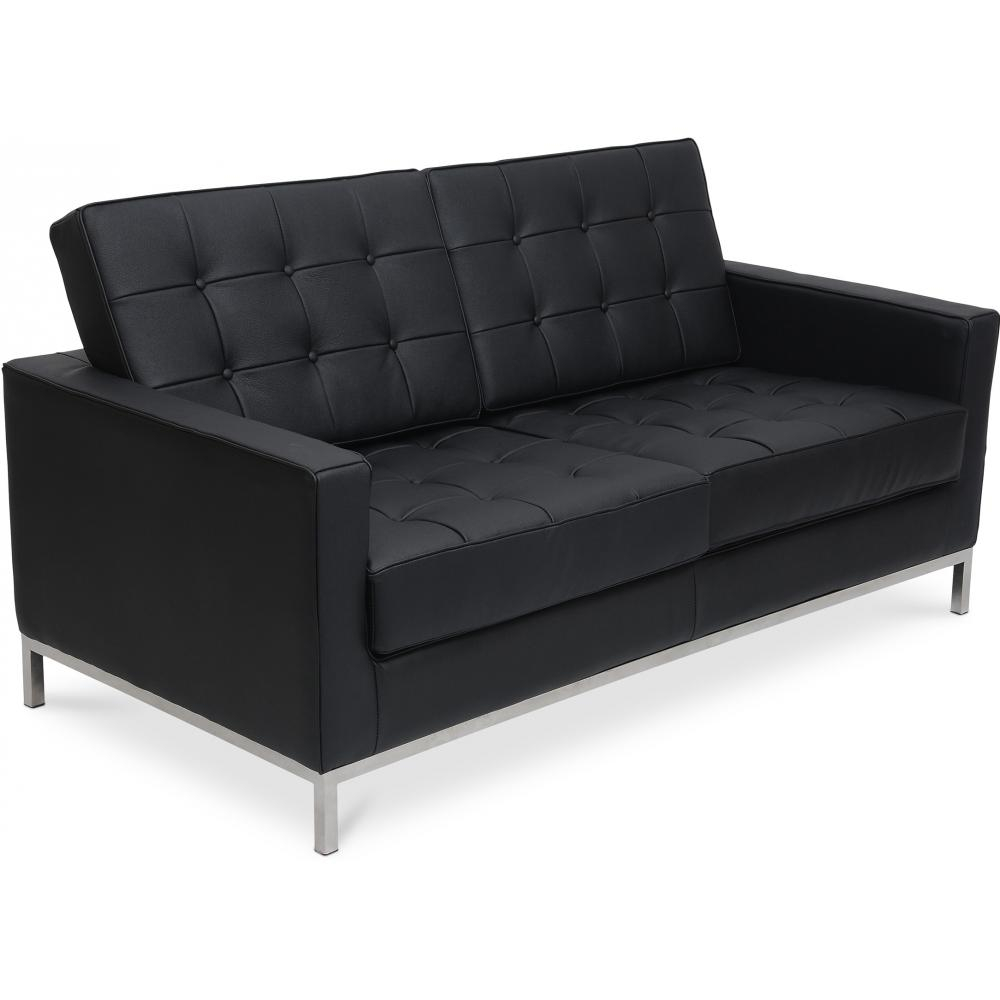 Buy Design Sofa - (2 seats) - Premium Leather Black 13243 - in the EU