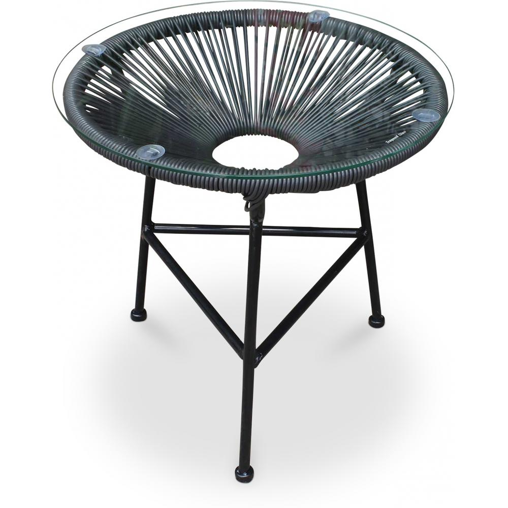 Buy Garden Table - Side Table - Acapulco Black 58571 - in the EU