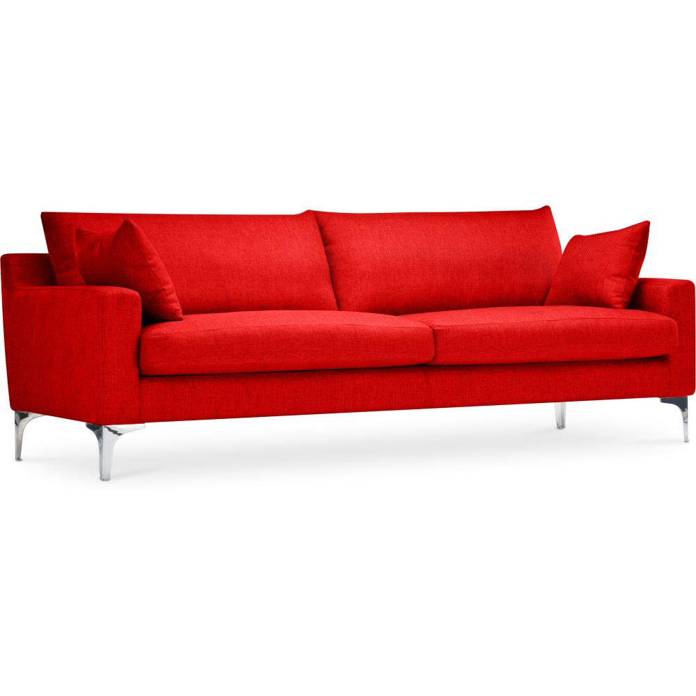  Buy 3 Seater Sofa - Fabric Upholstered - Uza Red 26729 - in the EU