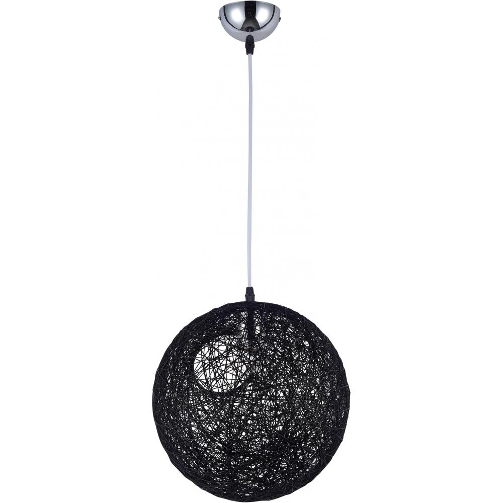  Buy Ceiling Lamp - Ball Design Pendant Lamp - Rope - Wanton Black 22740 - in the EU