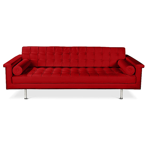  Buy 3 Seater Sofa - Polyurethane Upholstered - Objective Red 13259 - in the EU