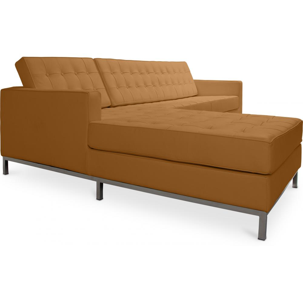  Buy Chaise longue design - Leather upholstery - Nova Light brown 15186 - in the EU