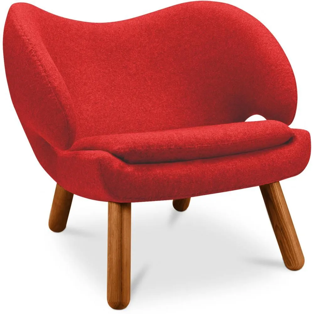 Fabric Upholstered Armchair - Scandinavian Design - Pelitano image 8
