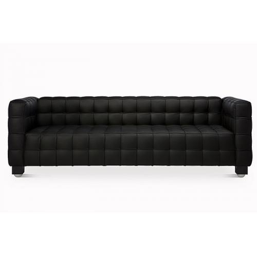  Buy Design Sofa from the Nubus Suite (3 seats) - Faux Leather Black 13255 - in the EU