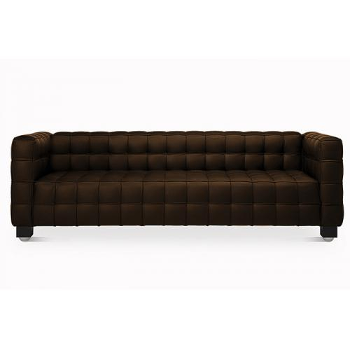  Buy Polyurethane Leather Upholstered Sofa - 3 Seater - Nubus  Brown 13255 - in the EU