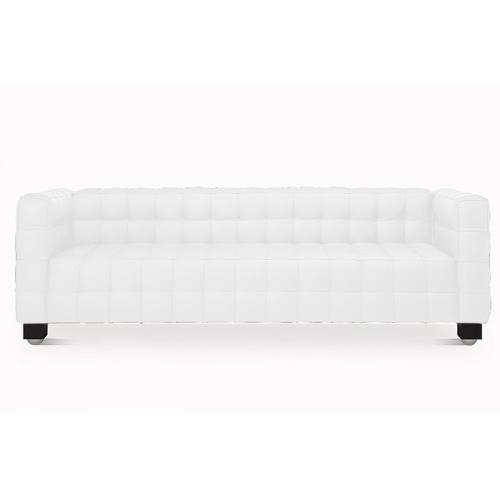  Buy Polyurethane Leather Upholstered Sofa - 3 Seater - Nubus  White 13255 - in the EU