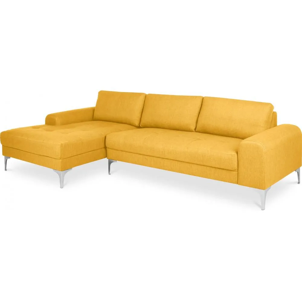 Chaise longue with 5 seats - Upholstered in fabric - Yemy image 8