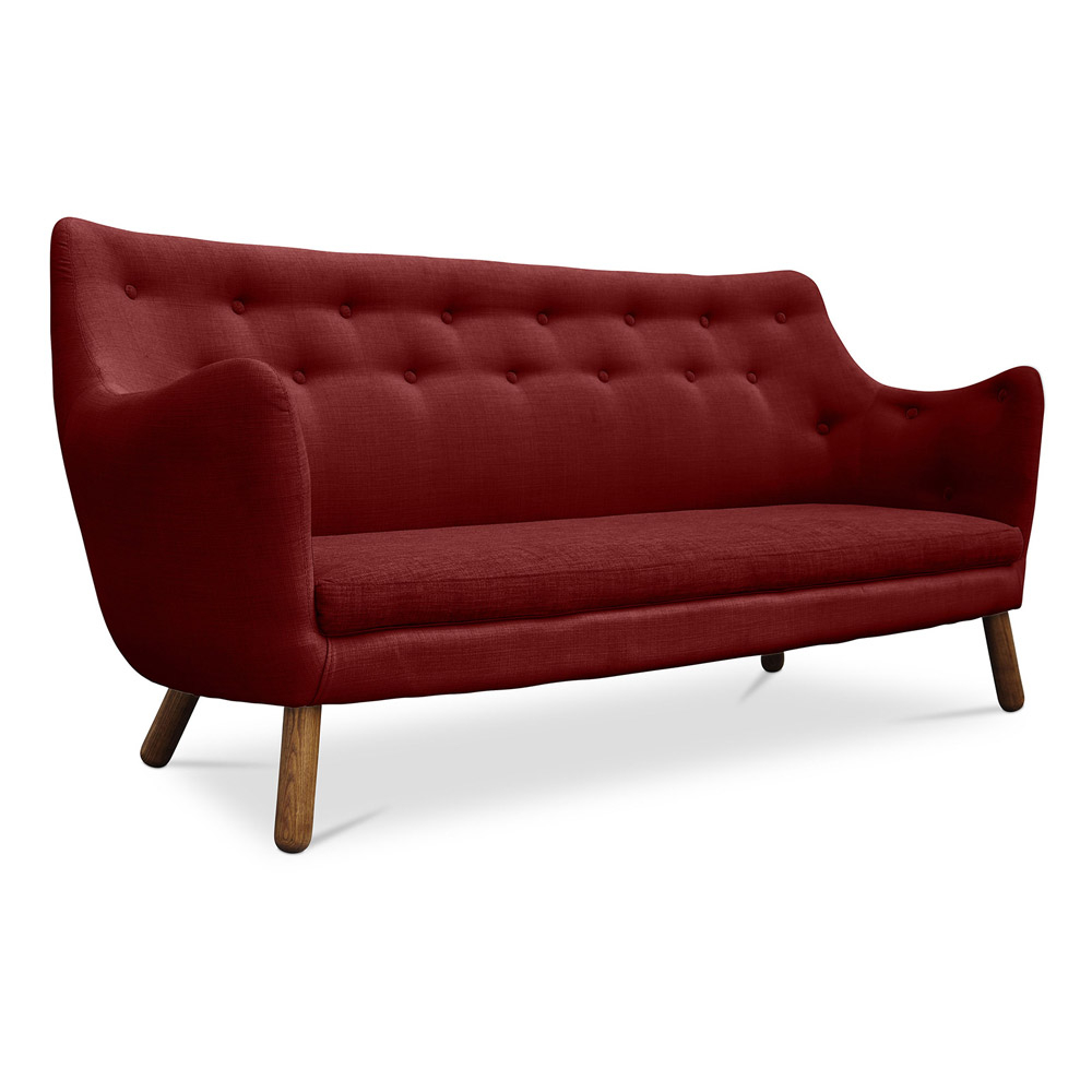  Buy Poetess Sofa (3-Seater) Scandinavian design - Fabric Red 54722 - in the EU