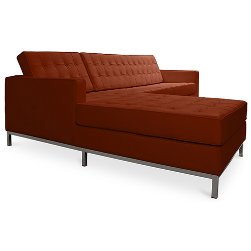 Buy Chaise longue design - Upholstered in Polipiel - Nova Brown 15184 - in the EU